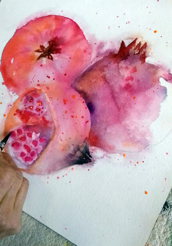 Grenades aquarelle