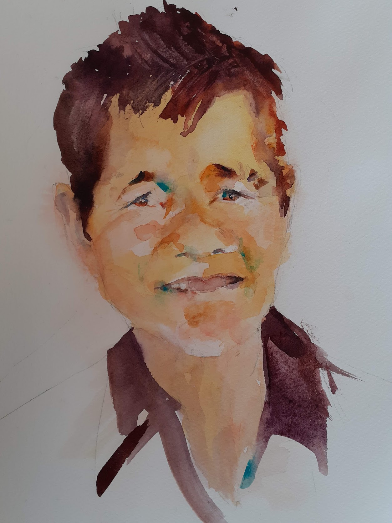 Portrait aquarelle