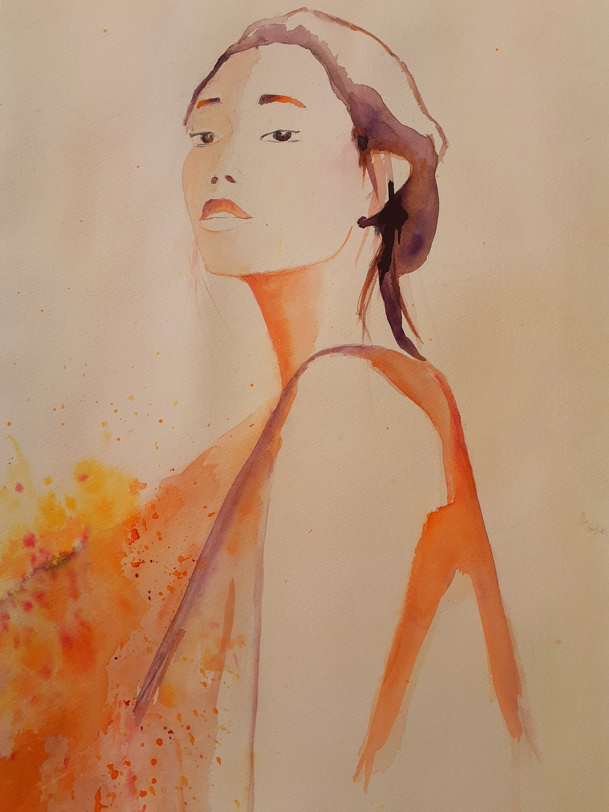 Portrait aquarelle