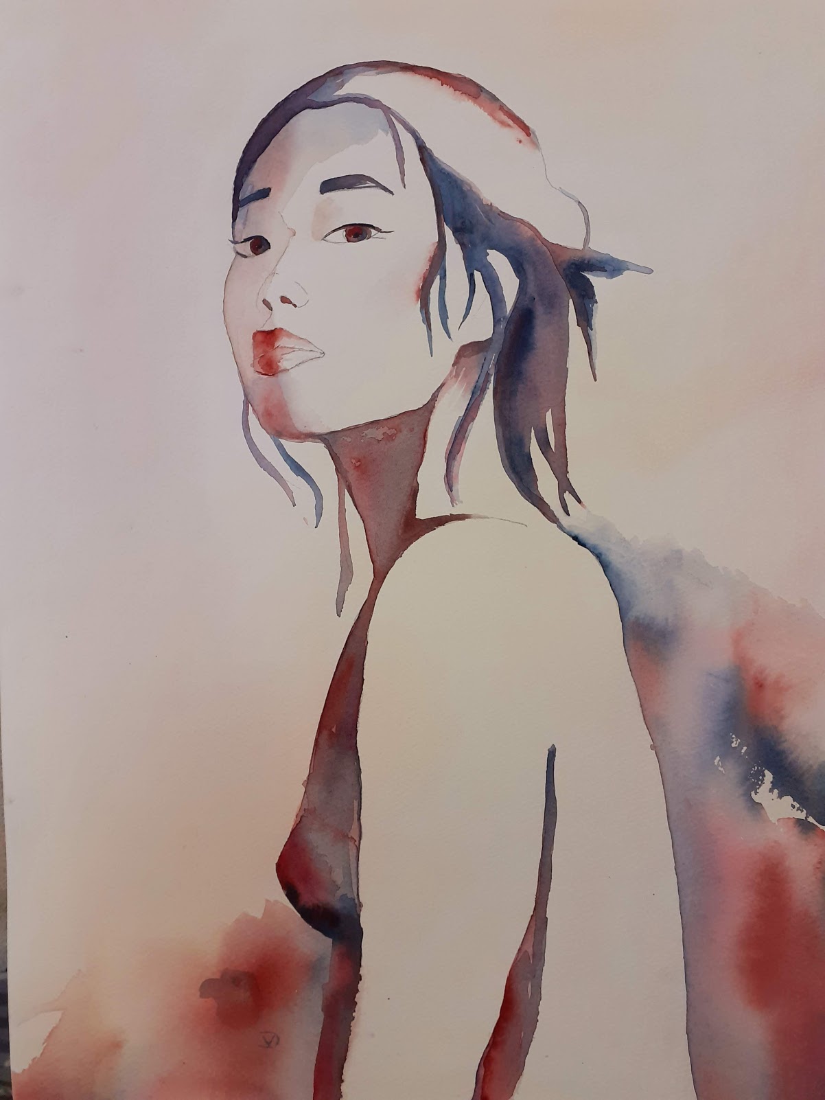 Portrait aquarelle