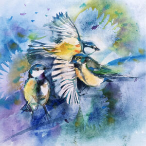 Oiseau aquarelle