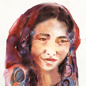 Portrait aquarelle