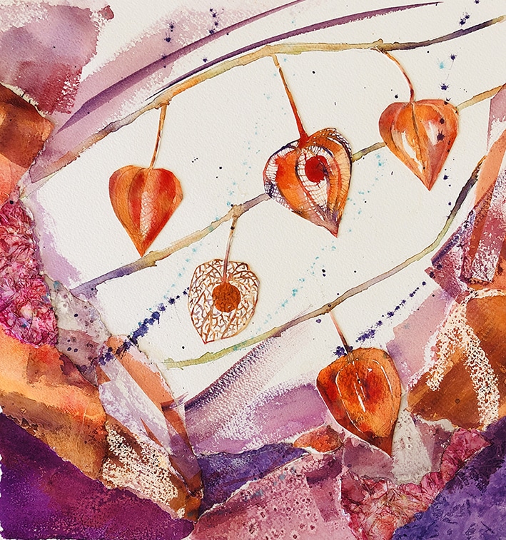 AQUARELLE AMOUR EN CAGE 15