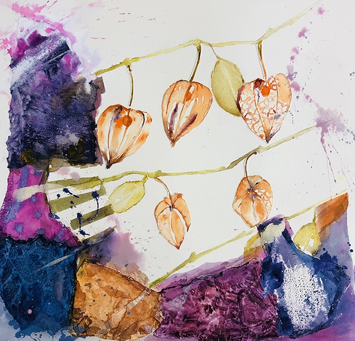 AQUARELLE AMOUR EN CAGE 8