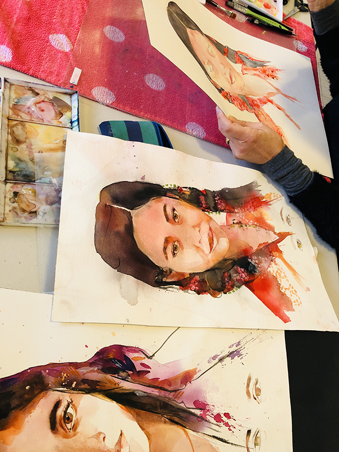 PORTRAIT AQUARELLE